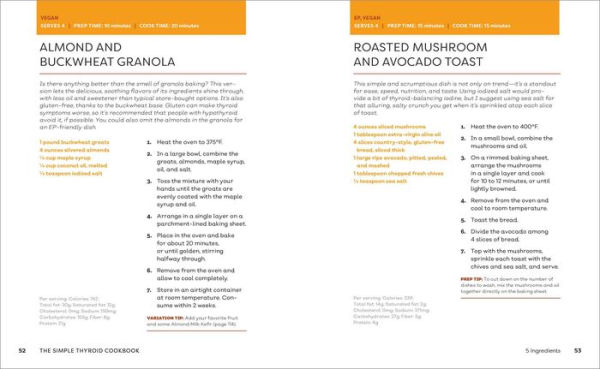 The Simple Thyroid Cookbook: Easy Recipes for Hypothyroidism and Hashimoto's Relief Burst: Includes Quick, 5-Ingredient, and One-Pot Recipes