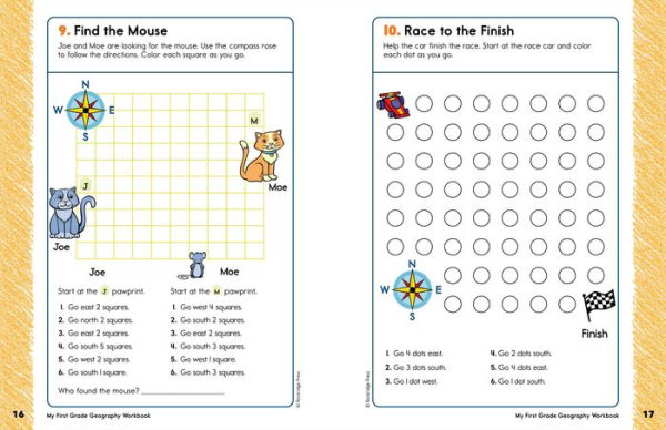 My First Grade Geography Workbook: 101 Games & Activities To Support First Grade Geography Skills