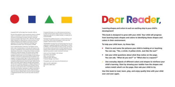 My First Book of Colors and Shapes: Learning Fun for Toddlers