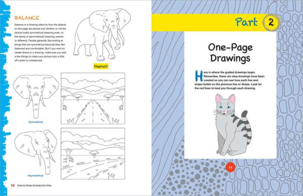 How to Draw Animals for Kids: A Step by Guide -- Ages 6-9