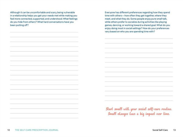 The Self-Care Prescription Journal: Powerful Prompts to Manage Emotions, Cultivate Well-Being, and Achieve Your Goals