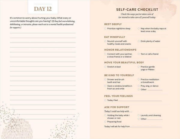 The First 90 Days After Birth: A Self-Care Journal for First-Time Moms