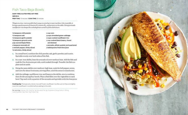 The First-Time Mom's Pregnancy Cookbook: a Nutrition Guide, Recipes, and Meal Plans for Healthy