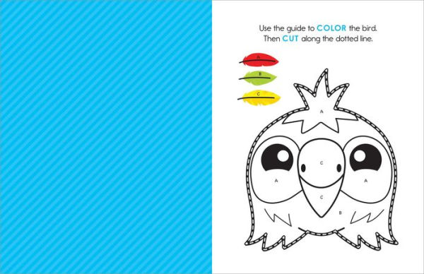 My First Scissor Skills Workbook: Cut-and-Paste Activities to Build Hand-Eye Coordination and Fine Motor Skills