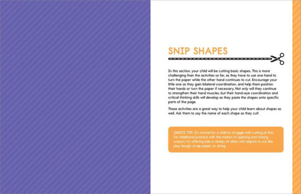 My First Scissor Skills Workbook: Cut-and-Paste Activities to Build Hand-Eye Coordination and Fine Motor Skills
