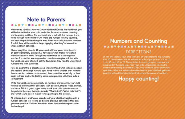 My First Learn-to-Count Workbook: Practice for Kids with Pen Control, Counting Skills, Numbers, and More!