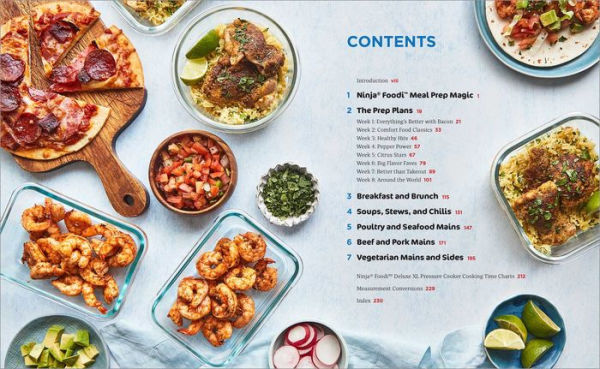 Ninja Foodi Pressure Cooker Meal Prep Cookbook: 75 Recipes and 8 Weeks of Plans