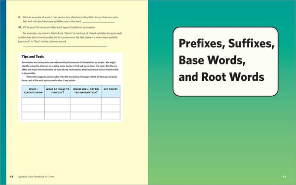 Dyslexia Tools Workbook for Teens: 120 Exercises to Improve Reading Skills