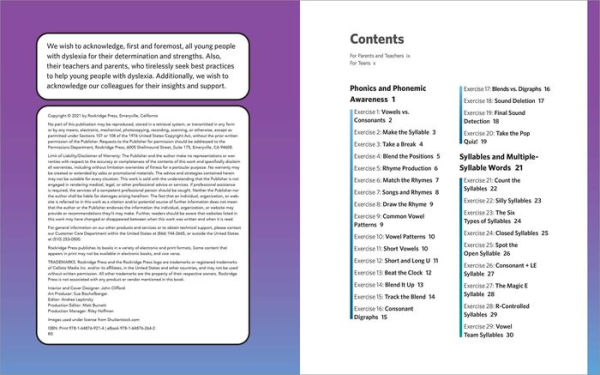 Dyslexia Tools Workbook for Teens: 120 Exercises to Improve Reading Skills
