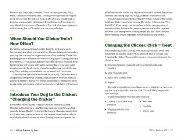Clicker Training for Dogs: Master Basic Training, Common Cues, and Fun Tricks 15 Minutes a Day