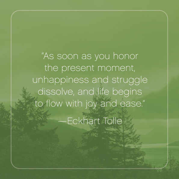 Eckhart Tolle's Present Moment Reminder Deck: 52 Inspirations to Quiet the Mind and Live in the Now, with desk stand