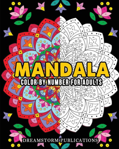 Mandala Color by Number for Adults