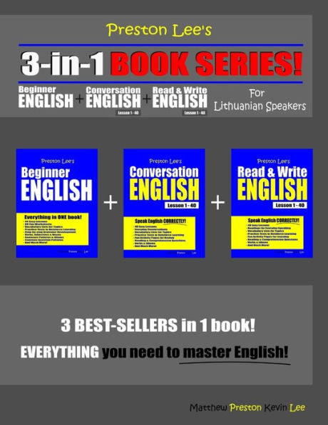 Preston Lee's -in-1 Book Series! Beginner English, Conversation English & Read & Write English Lesson 1