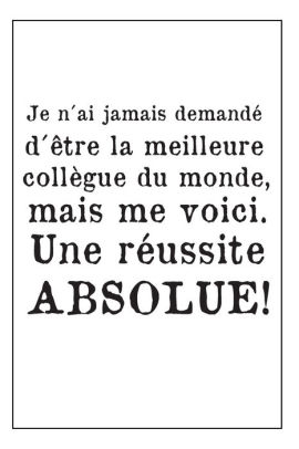 Ma Collegue Une Reussite Absolue Carnet De Notes Cadeau Pour Sa Collegue Preferee Original Et Pratique Anniversaire Ou Noel Noir Sur Blanc By Marine Dubois Publishing Paperback Barnes Noble