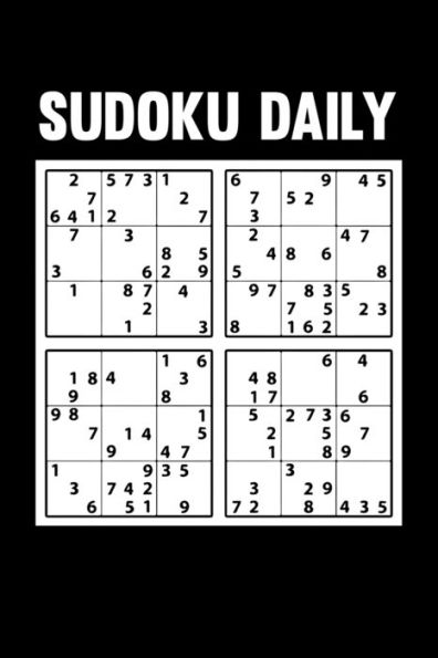 Sudoku Daily: Sudoku easy challenging book for expert Adults children gifts