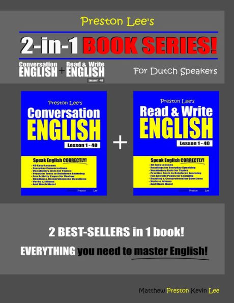 Preston Lee's 2-in-1 Book Series! Conversation English & Read & Write English Lesson 1