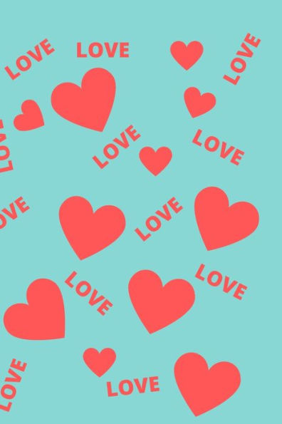 Love: Red Hearts and Love Pattern