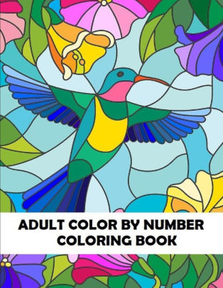 Download Adult Color By Number Coloring Book Large Print Birds Flowers Animals And Pretty Patterns By Blossom Ivy Paperback Barnes Noble