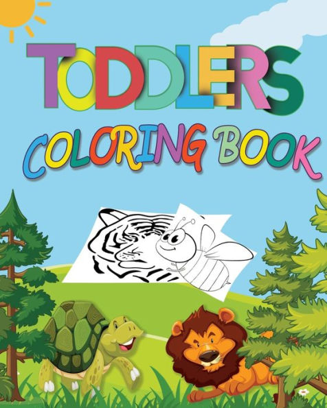 Toddlers Coloring Book: Toddler ABC coloring book, Animal Alphabet Coloring,high-quality black&white coloring designs, coloring book for kids ages 2-8