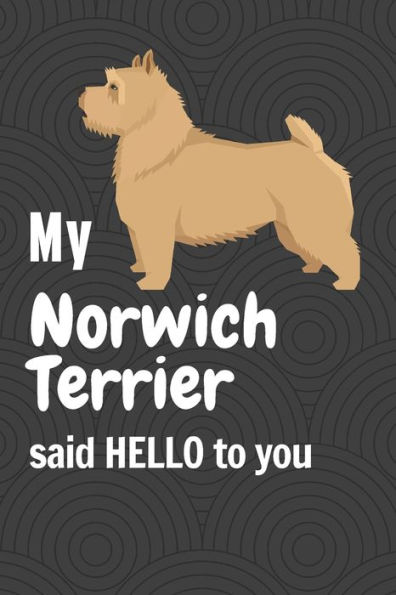 My Norwich Terrier said HELLO to you: For Norwich Terrier Dog Fans