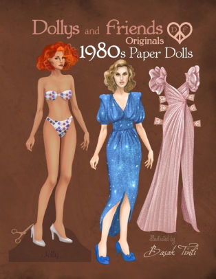 vintage paper doll books