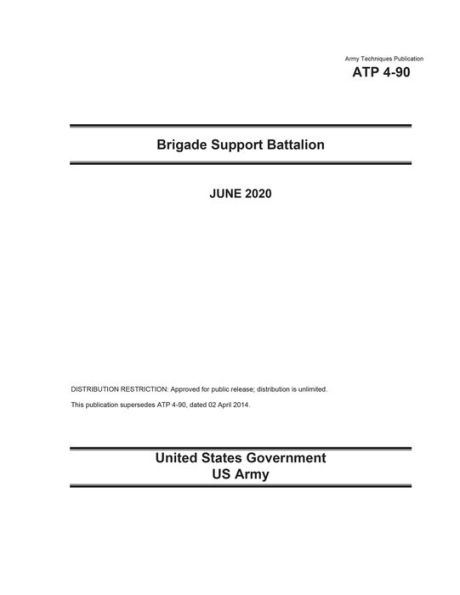 Army Techniques Publication ATP 4-90 Brigade Support Battalion June 2020