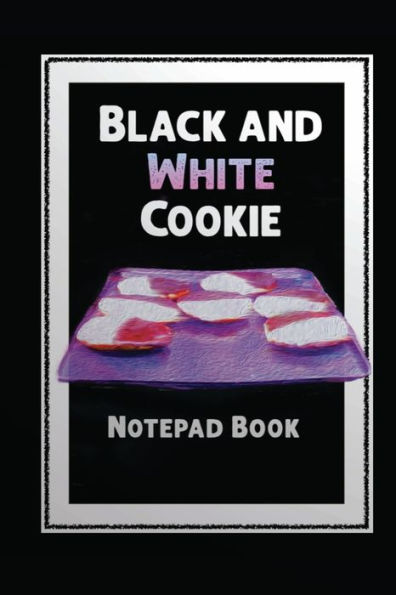 Black and White Cookie Notepad Book