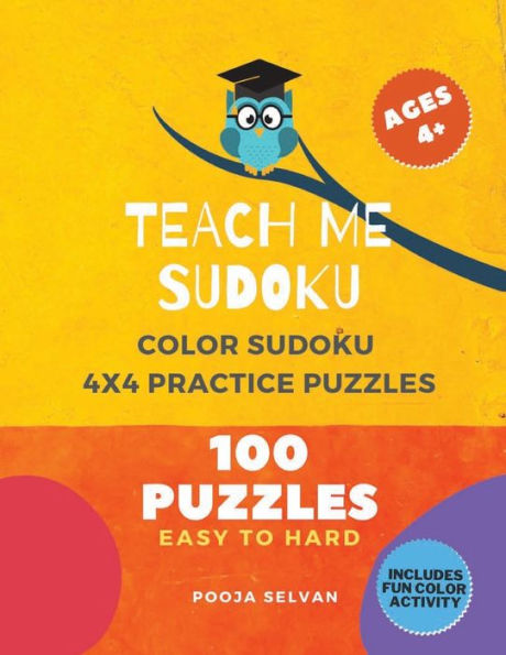 Teach Me Sudoku: Color Sudoku Practice Puzzles: