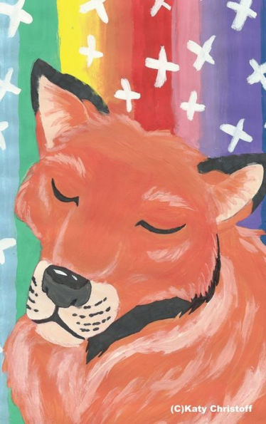 Fox rainbow notebook for kids with cover art from 