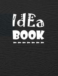 Title: Idea Book: 8 x 10 inches, lined paper, 100 pages, large, black cover. (notebook/journal/diary/composition book), Author: Busy Bee Books