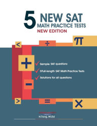 Title: 5 New SAT Math Practice Test Book, Author: American Math Academy
