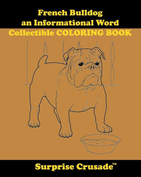French Bulldog an Informational Word Collectible COLORING BOOK