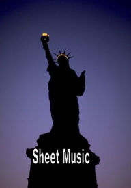 Title: Blank Sheet Music Notebook Statue of Liberty at Night, Author: Harmony Chord