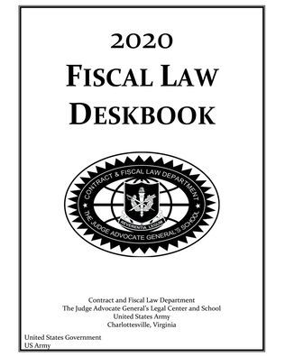 2020 Fiscal Law Deskbook