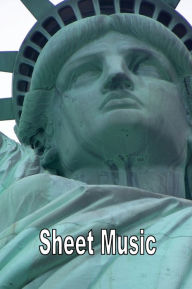 Title: Blank Sheet Music Notebook Statue of Liberty Face, Author: Harmony Chord