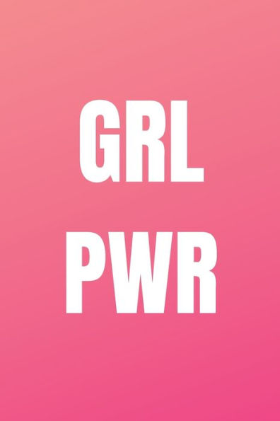 GRL PWR Pink Notebook, 120 pages, 6