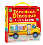 Alternative view 1 of Dinosaur, Dinosaur I Can Learn 4-Book Boxed Set with Stickers: First Words, Colors, Numbers and Shapes, Opposites