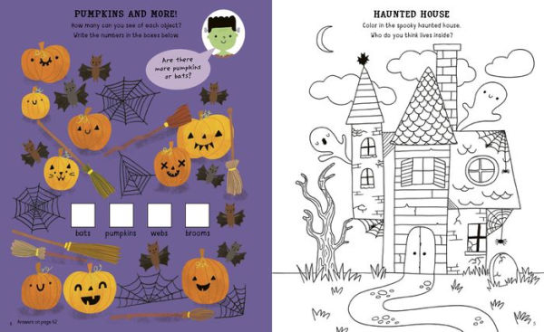 10-Minute Halloween Activities: With Stencils, Press-Outs, and Stickers!
