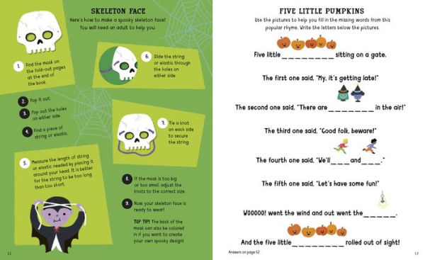 10-Minute Halloween Activities: With Stencils, Press-Outs, and Stickers!