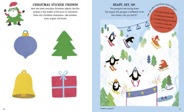 10-Minute Christmas Activities: With Stencils, Press-Outs, and Stickers!