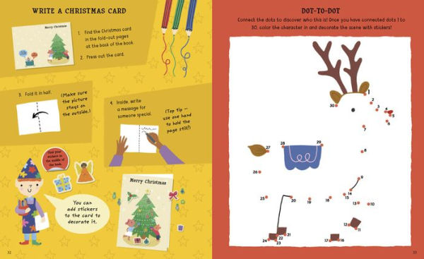 10-Minute Christmas Activities: With Stencils, Press-Outs, and Stickers!