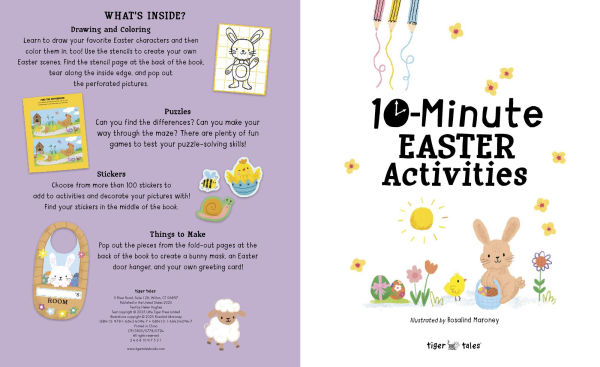 10-Minute Easter Activities: With Stencils, Press-Outs, and Stickers!