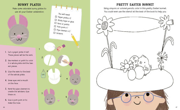 10-Minute Easter Activities: With Stencils, Press-Outs, and Stickers!