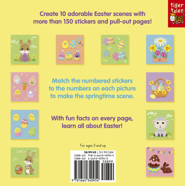 Color With Stickers: Easter: Create 10 Pictures with Stickers!