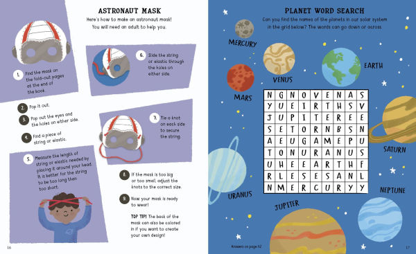 10-Minute Space Activities: With Press-Out Pieces and more than 100 Stickers!