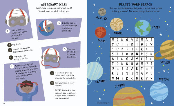 10-Minute Space Activities: With Press-Out Pieces and more than 100 Stickers!