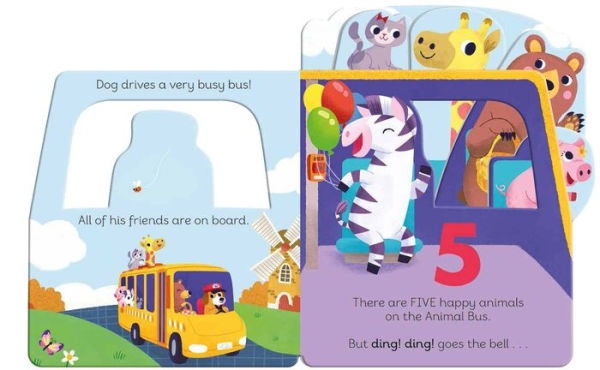 Animal Bus: A shaped countdown book