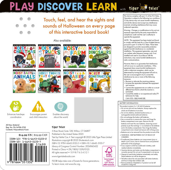 Noisy Halloween: My First Touch and Feel Sound Book