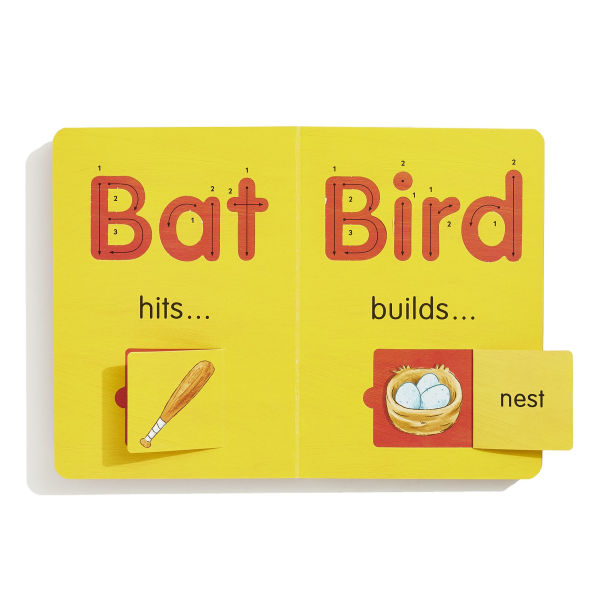 First Words: An interactive book, with tracks to trace and flaps to lift!