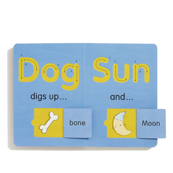 First Words: An interactive book, with tracks to trace and flaps to lift!